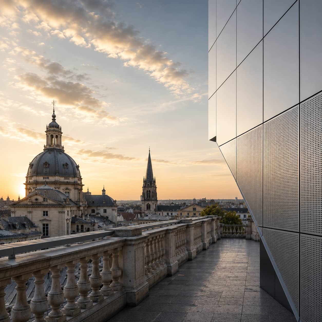 European facade craftsmanship